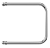 Terminus П-образной формы 1" 320х600 Водяной полотенцесушитель 