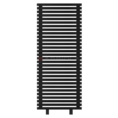 Arbiola Gorizont Ritmo HZ 700-40-30 секций чёрный горизонтальный  радиатор c боковым подключением (на ножках)