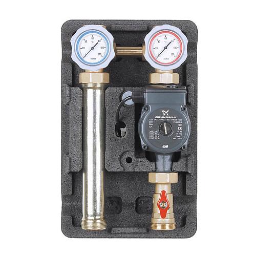 Meibes Насосная группа V-UK без смесителя, с насосом Grundfos UPM3 Hybrid 25-70* 1″ M66813.36