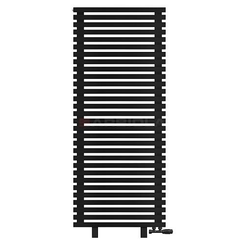 Arbiola Gorizont Ritmo VZ 700-40-30 секций чёрный горизонтальный  радиатор c нижним подключением (на ножках)