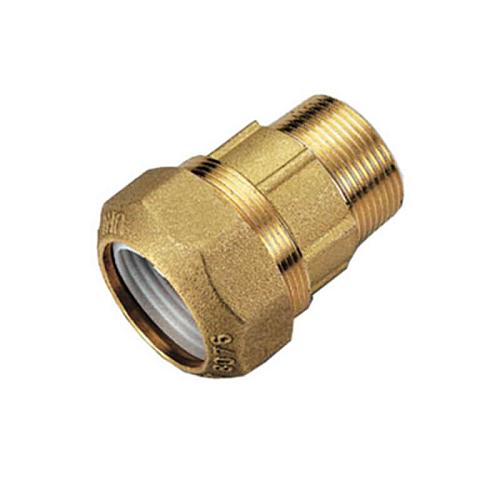 Tiemme Муфта с наружной резьбой для труб ПНД винтовой 25x3/4