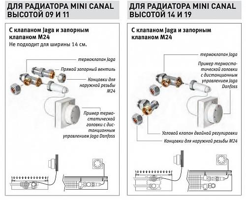 JAGARUS Mini Canal DMN/JR 180-90-1900 внутрипольный конвектор с естественной конвекцией (рулонная из дерева)