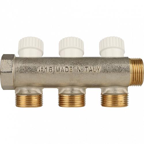 SMB 6851 013403 Stout Коллектор распределительный 1", 3 отвода 3/4"ЕК