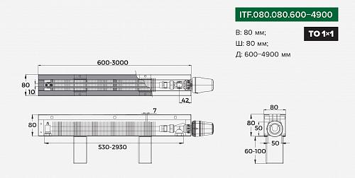 Itermic ITF 80-80-2700 конвектор напольный