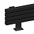Arbiola Gorizont Mono VZ 1500-60-10 секции черный горизонтальный радиатор c нижним подключением (с ножками)