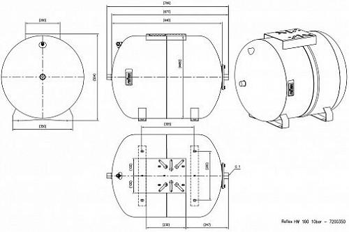 Reflex HW 100 PN10 гидроаккумулятор для систем водоснабжения