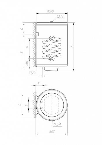 GORENJE GBK100ORRNB6 Эл. накопительный водонагреватель