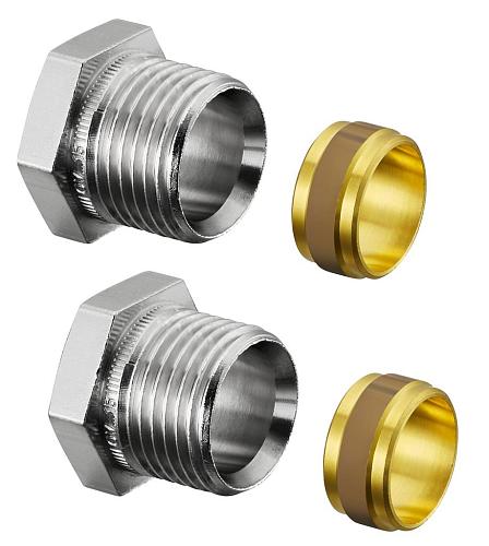 Oventrop Н ЕК, 1/2", 15  Присоединительный набор