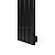 Arbiola Liner H 500-36-37 секции черный вертикальный радиатор c боковым подключением