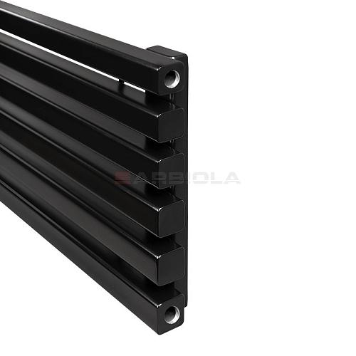Arbiola Gorizont Ritmo H 700-40-06 секций чёрный горизонтальный  радиатор c боковым подключением