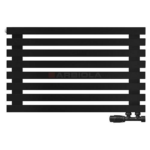 Arbiola Ritmo Gorizont V 750-40-08 секций чёрный горизонтальный радиатор c нижним подключением