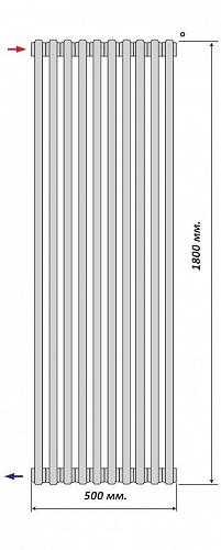 Purmo Delta Laserline AB 3180/10 секций боковое подключение