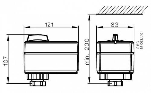 Danfoss AMV 10 DN15-25 (082G3001) Электропривод