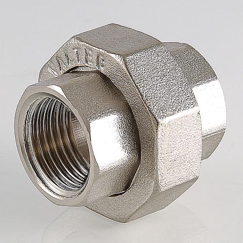 Valtec 1 1/4" Муфта разъемная латунная никелированная