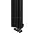 Arbiola Mono V 1200-60-12 секции черный вертикальный радиатор c нижним подключением
