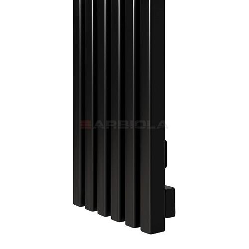 Arbiola Ritmo H 1250-40-12 секции  черный вертикальный радиатор c боковым подключением