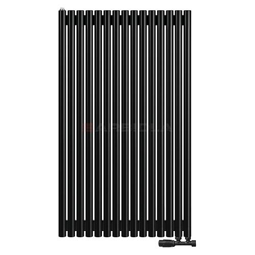Arbiola Iris 42 V 1000-42-15 секции черный вертикальный радиатор c нижним подключением