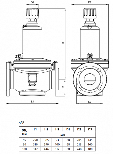 Danfoss APF DN100 (003Z5755) Клапан балансировочный