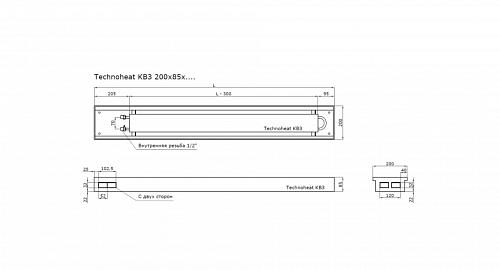 TechnoWarm 200-85-4200 (КВЗ) Внутрипольный конвектор с естественной конвекцией