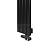 Arbiola Liner V 1250-36-04 секции черный вертикальный радиатор c нижним подключением