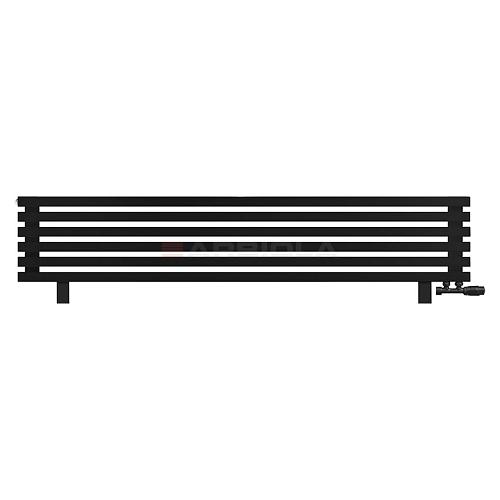 Arbiola Gorizont Ritmo VZ 1750-40-06 секций чёрный горизонтальный  радиатор c нижним подключением (на ножках)