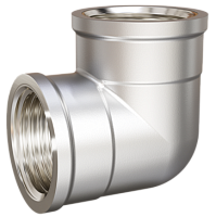 LD Pride Угол 90 гр DN15 (1/2") ВР/ВР латунь никель