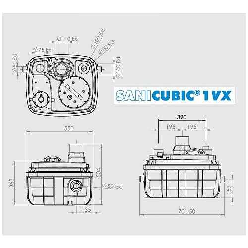 SFA SANICUBIC 1 VX Насосная станция 