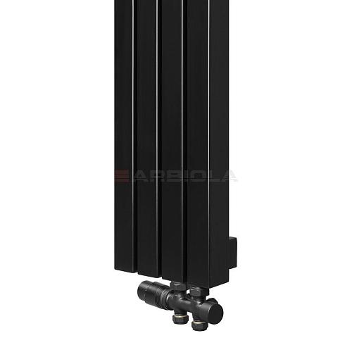 Arbiola Mono V 1200-60-09 секции черный вертикальный радиатор c нижним подключением