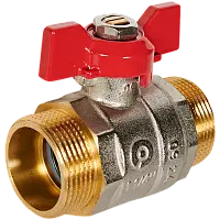 ROMMER Кран шаровой, НР/НР, ручка бабочка 1 1/4"