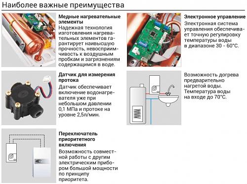 Kospel KDE- 21 Bonus Электрический проточный водонагреватель