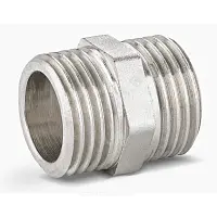 LD Pride Ниппель DN15 (1/2") НР/НР латунь никель