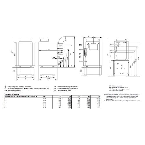 Напольный газовый котёл Viessmann Vitogas 100 F Vitotronic 200 тип KО2В 48 кВ