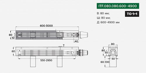 Itermic ITF 80-80-2100 конвектор напольный