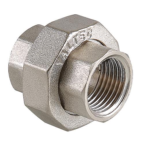 Valtec 1 1/4" Муфта разъемная латунная никелированная