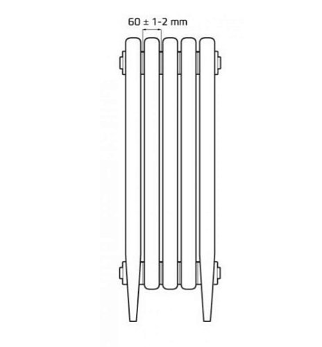 Radimax Loft 600/07 9 секции чугунный радиатор