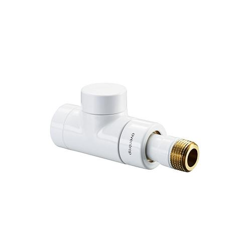 Oventrop Combi E 1/2" Вентиль на обратную подводку прямой белый