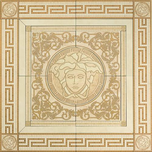 Versace Vanitas Rosone Beige 120x120 см Панно