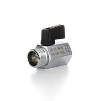 Elsen Кран шаровой латунный прямой MINI, НВ 3/8" - 3/8", ручка - бабочка