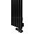 Arbiola Ritmo V 1500-40-16 секции черный вертикальный радиатор c нижним подключением
