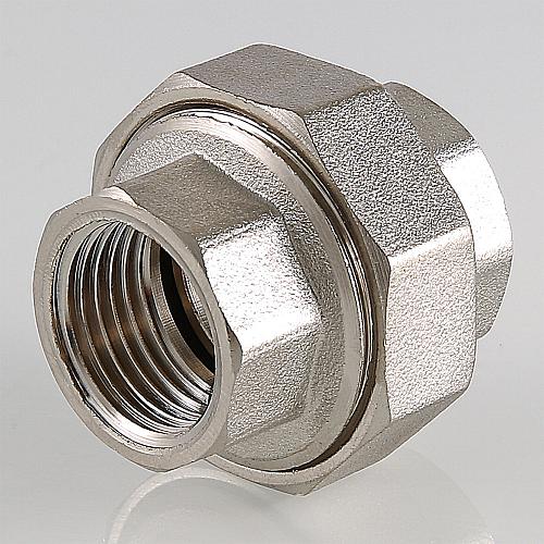 Valtec 1 1/4" Муфта разъемная латунная никелированная