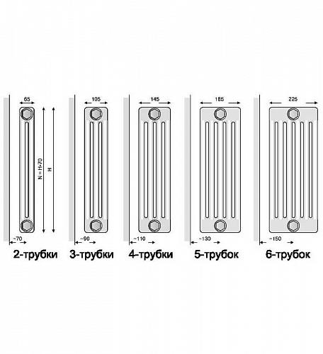Arbonia 3050 18 секций стальной трубчатый радиатор