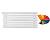 Arbiola Gorizont Iris H 700-42-07 секции цветной горизонтальный радиатор c боковым подключением