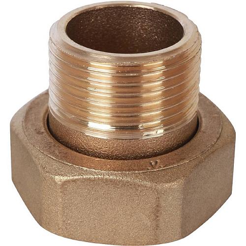 STOUT Штуцер с накидной гайкой под плоскую прокладку G 3/4M-G1N