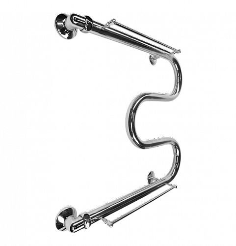 Terminus М-образной формы 500х700 с полкой Водяной полотенцесушитель 