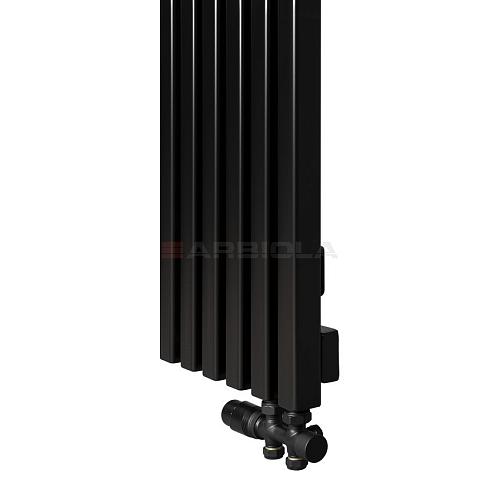 Arbiola Ritmo V 1200-40-07 секции черный вертикальный радиатор c нижним подключением