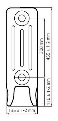 Radimax Derby 300 10 секции чугунный радиатор