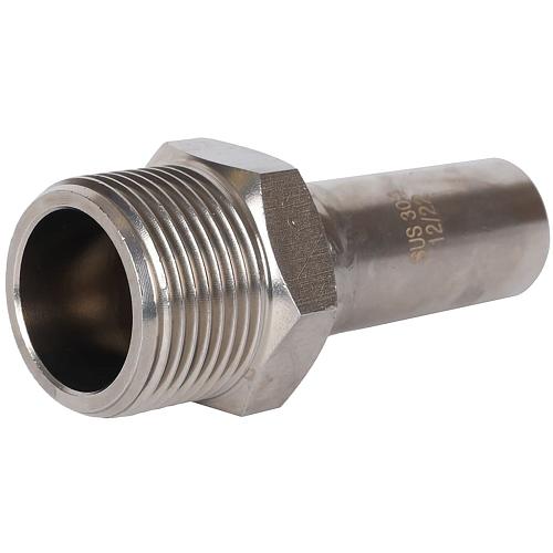 ROMMER Вставка переходная НПр-НР 18х3/4 из нержавеющей стали прессовой, арт. RSS-0024-001834