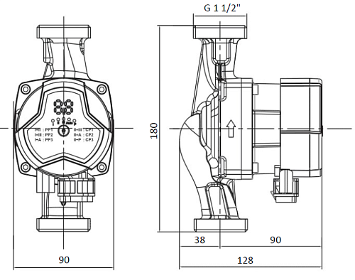 SHINHOO MASTER S 25-4 180 1x230V Циркуляционный энергоэффективный насос
