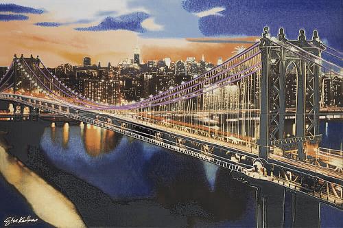 Settecento Steve Kaufman Brooklyn Bridge 63.8x96.3 см Панно