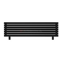 Arbiola Gorizont Liner HZ 1800-36-07 секции черный горизонтальный радиатор c боковым подключением с ножками